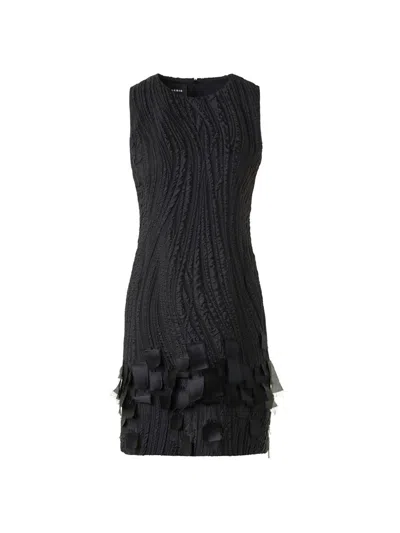 Akris Women's Textured Silk-blend Sheath Dress In Black