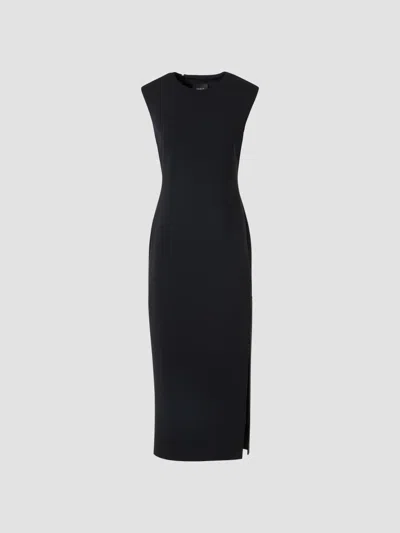 Akris Women's Wool-blend Sheath Midi Dress In Black