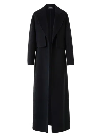 Akris Women's Zendaya Cashmere Duo Coat In Black