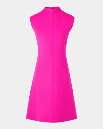Akris Wool A-line Dress In Pink