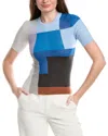 Akris Wool & Silk-blend Knit Sweater In Blue