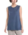 Akris Wool & Silk-blend Top In Blue