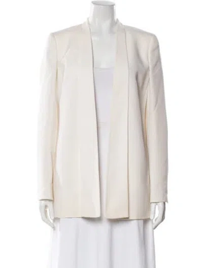 Pre-owned Akris Wool Biker Jacket In Neutral