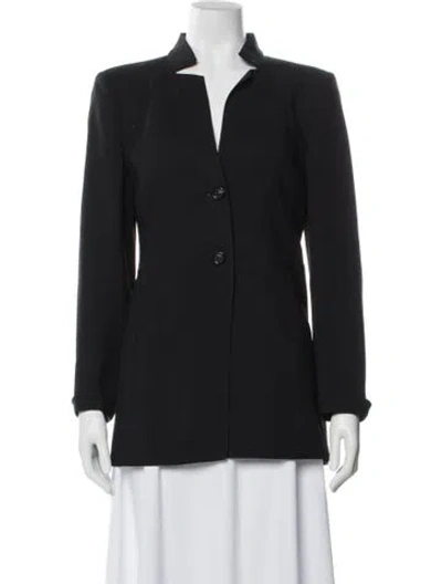 Pre-owned Akris Wool Blazer In Black