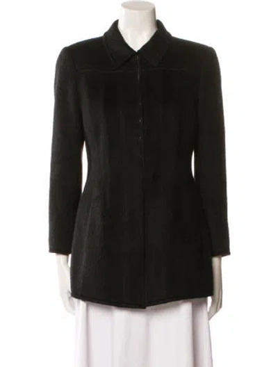 Pre-owned Akris Wool Blazer In Black