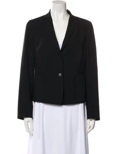 Pre-owned Akris Wool Blazer In Black