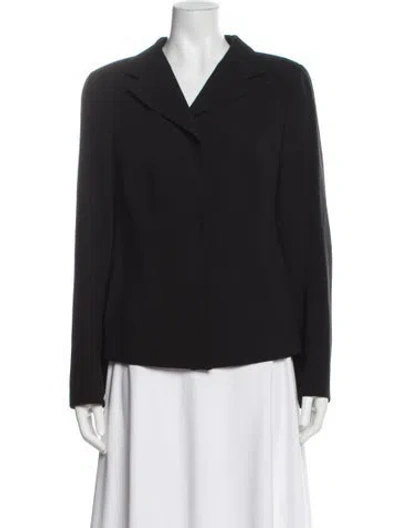 Pre-owned Akris Wool Blazer In Black