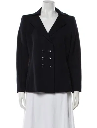 Pre-owned Akris Wool Blazer In Black