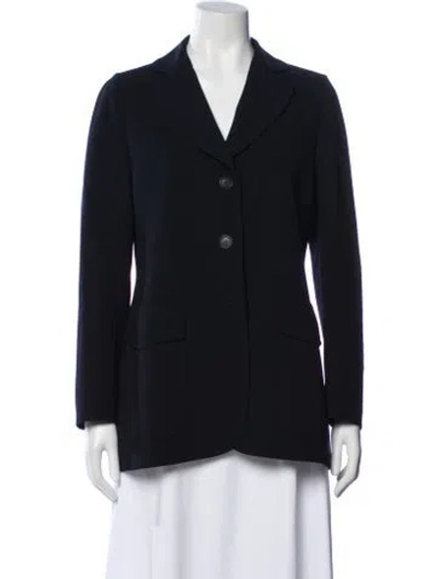 Pre-owned Akris Wool Blazer In Black