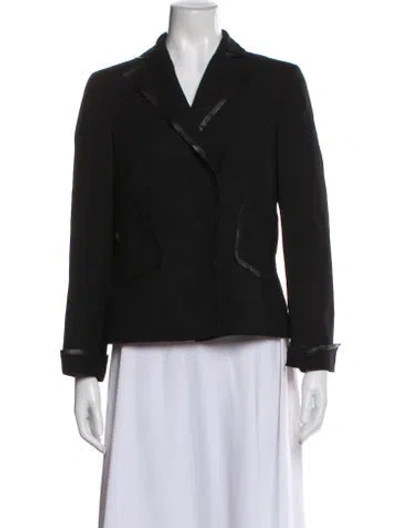 Pre-owned Akris Wool Blazer In Black