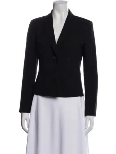 Pre-owned Akris Wool Blazer In Black