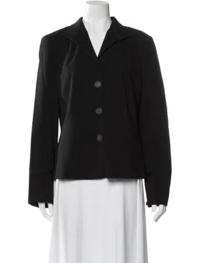 Pre-owned Akris Wool Blazer In Black