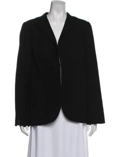 Pre-owned Akris Wool Blazer In Black