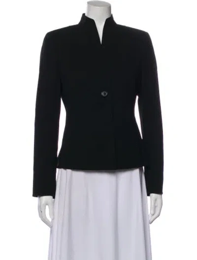 Pre-owned Akris Wool Blazer In Black