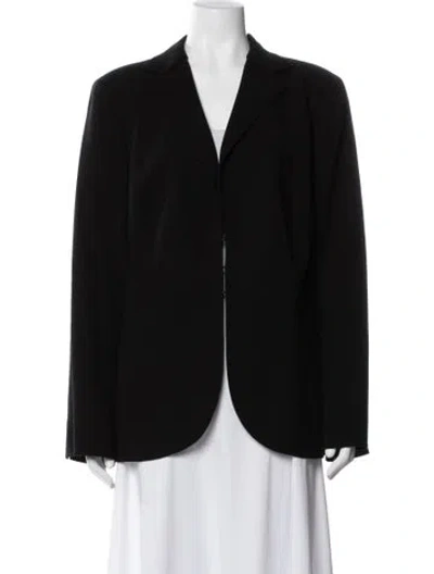 Pre-owned Akris Wool Blazer In Black