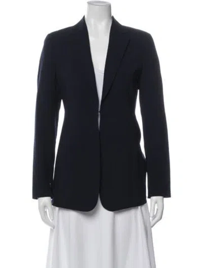 Pre-owned Akris Wool Blazer In Black