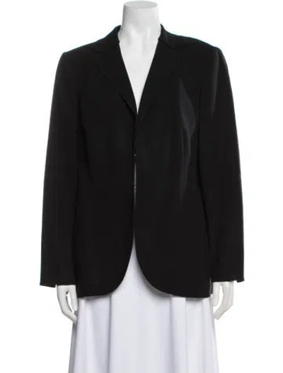 Pre-owned Akris Wool Blazer In Black