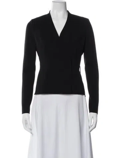 Pre-owned Akris Wool Blazer In Black
