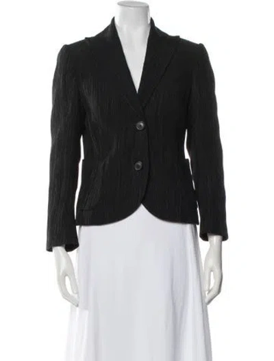 Pre-owned Akris Wool Blazer In Black
