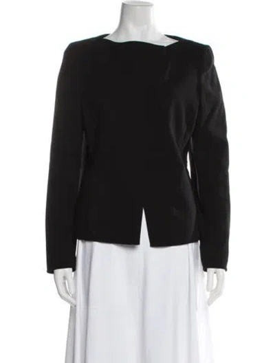 Pre-owned Akris Wool Blazer In Black