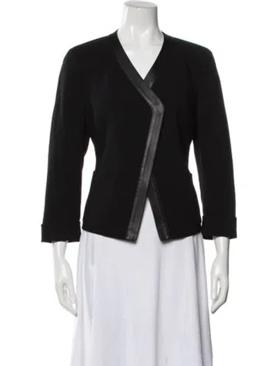Pre-owned Akris Wool Blazer In Black