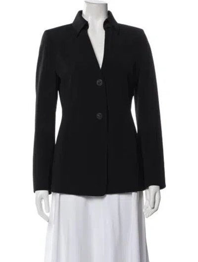 Pre-owned Akris Wool Blazer In Black