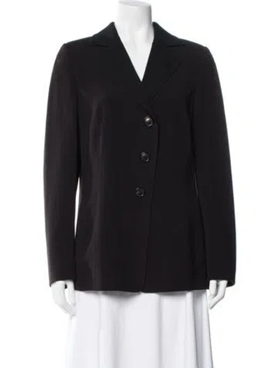 Pre-owned Akris Wool Blazer In Black