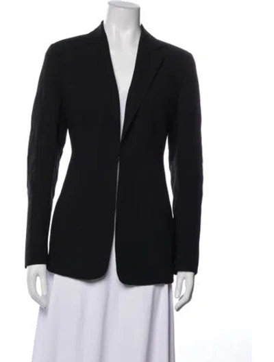 Pre-owned Akris Wool Blazer In Black