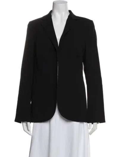 Pre-owned Akris Wool Blazer In Black