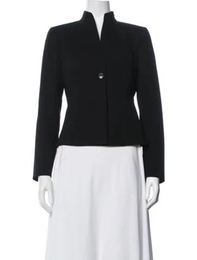 Pre-owned Akris Wool Blazer In Black