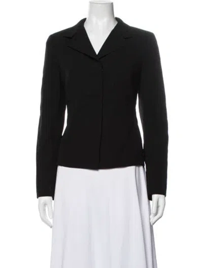 Pre-owned Akris Wool Blazer In Black