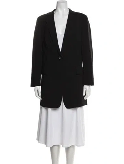 Pre-owned Akris Wool Blazer In Black