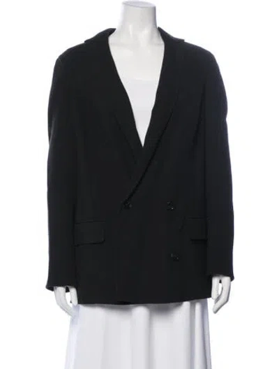 Pre-owned Akris Wool Blazer In Black