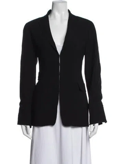 Pre-owned Akris Wool Blazer In Black