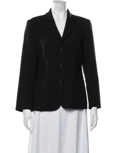 Pre-owned Akris Wool Blazer In Black