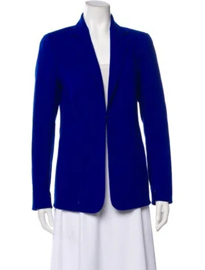 Pre-owned Akris Wool Blazer In Blue
