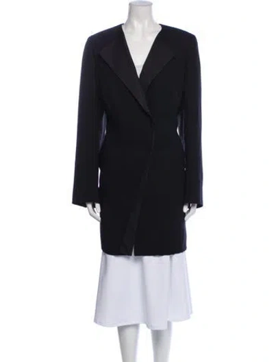 Pre-owned Akris Wool Blazer In Blue