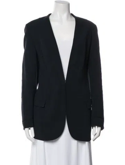 Pre-owned Akris Wool Blazer In Blue