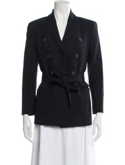 Pre-owned Akris Wool Blazer In Blue