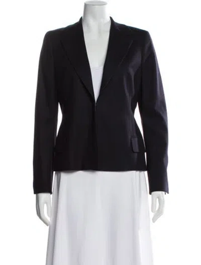 Pre-owned Akris Wool Blazer In Blue