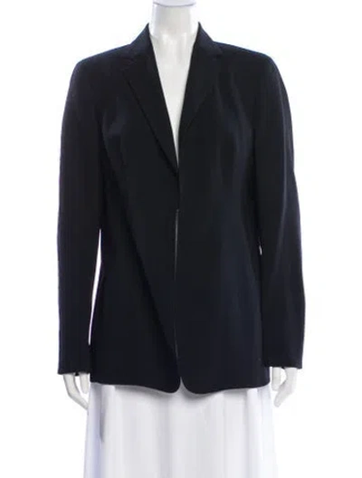 Pre-owned Akris Wool Blazer In Blue