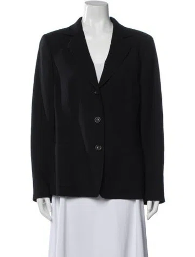 Pre-owned Akris Wool Blazer In Blue