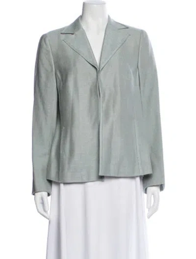 Pre-owned Akris Wool Blazer In Blue