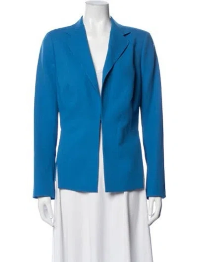 Pre-owned Akris Wool Blazer In Blue