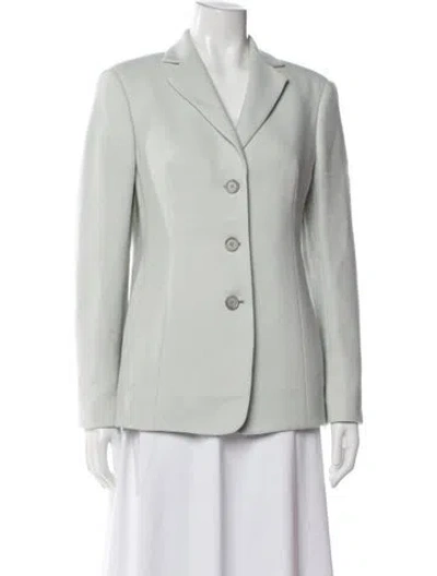 Pre-owned Akris Wool Blazer In Blue