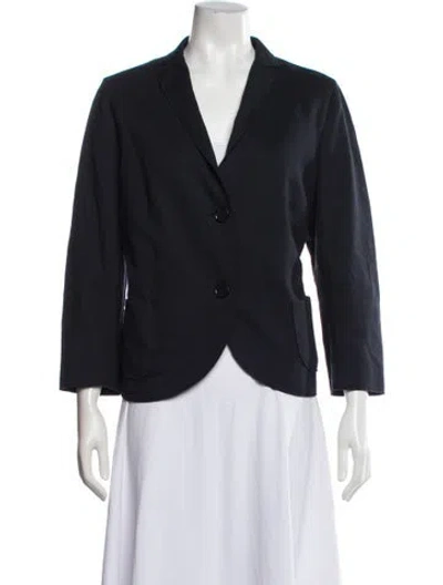Pre-owned Akris Wool Blazer In Blue