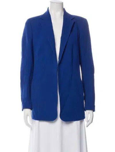 Pre-owned Akris Wool Blazer In Blue
