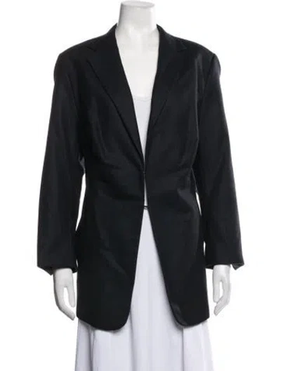 Pre-owned Akris Wool Blazer In Blue