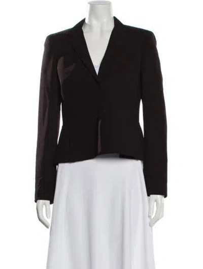 Pre-owned Akris Wool Blazer In Brown