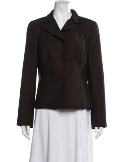 Pre-owned Akris Wool Blazer In Brown